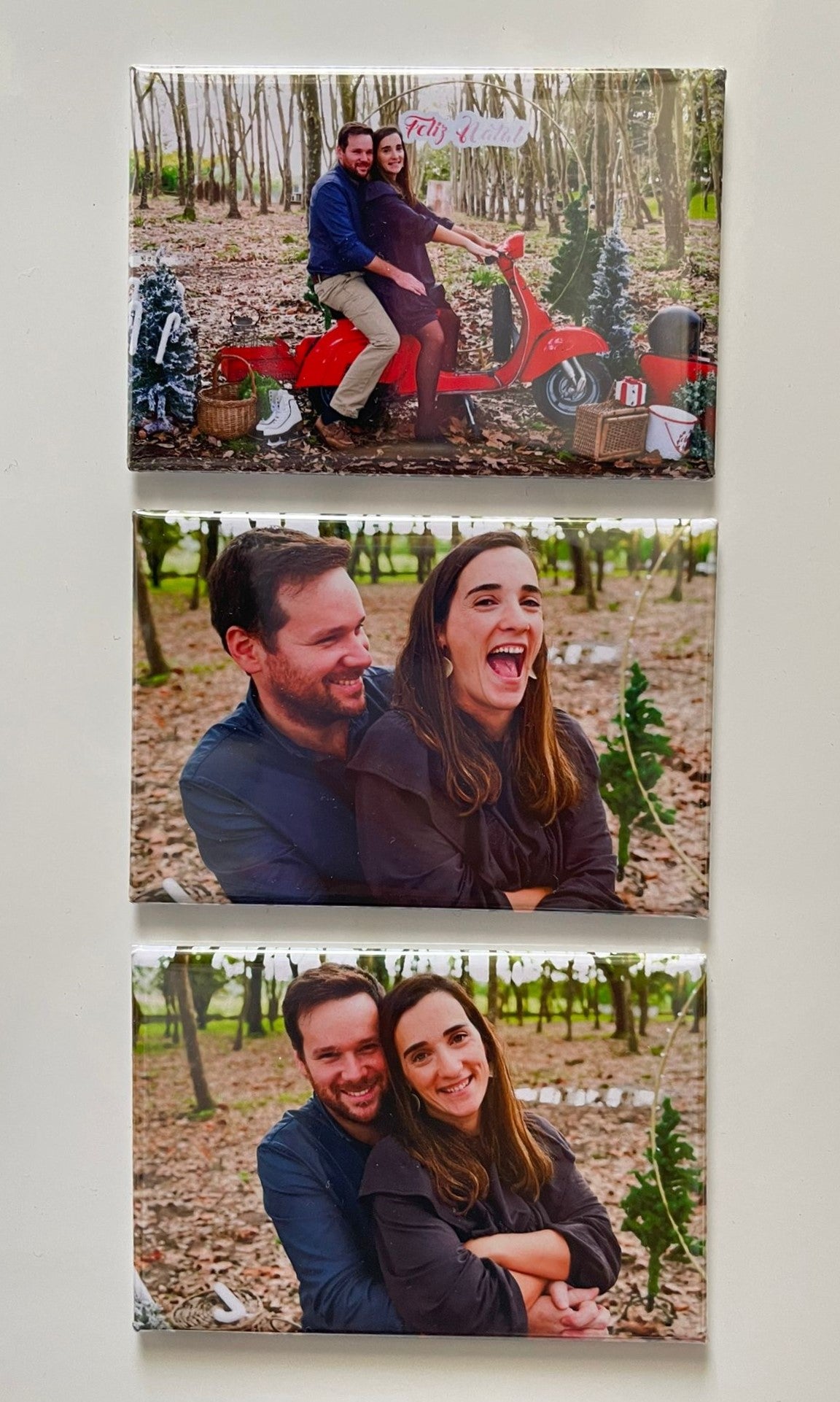 Pack de 3 ímanes personalizados exclusivo das épocas festivas